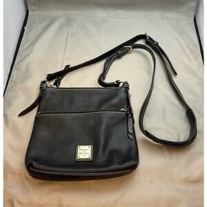 Dooney & Bourke Pebble Grain Leather Crossbody Black Minor Defect